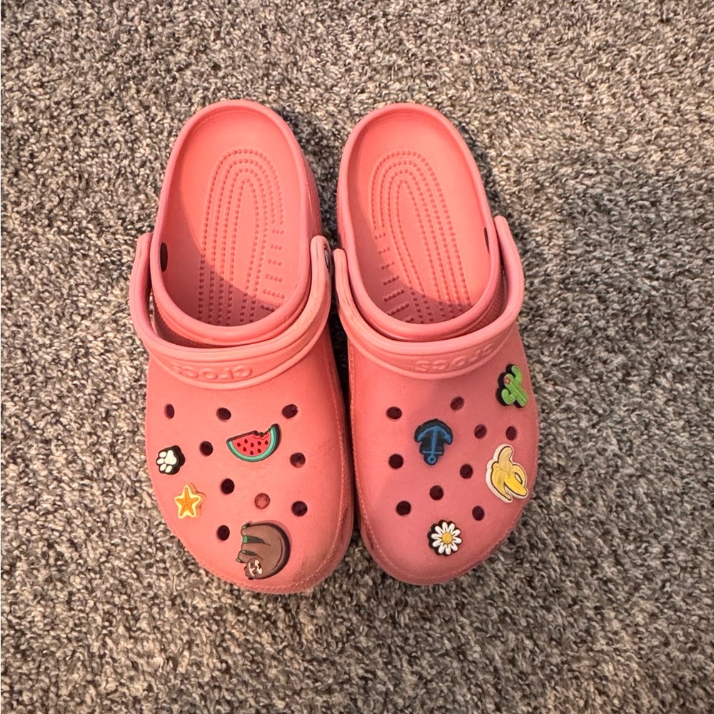 CROCS Women’s Coral Clogs with Playful Charms